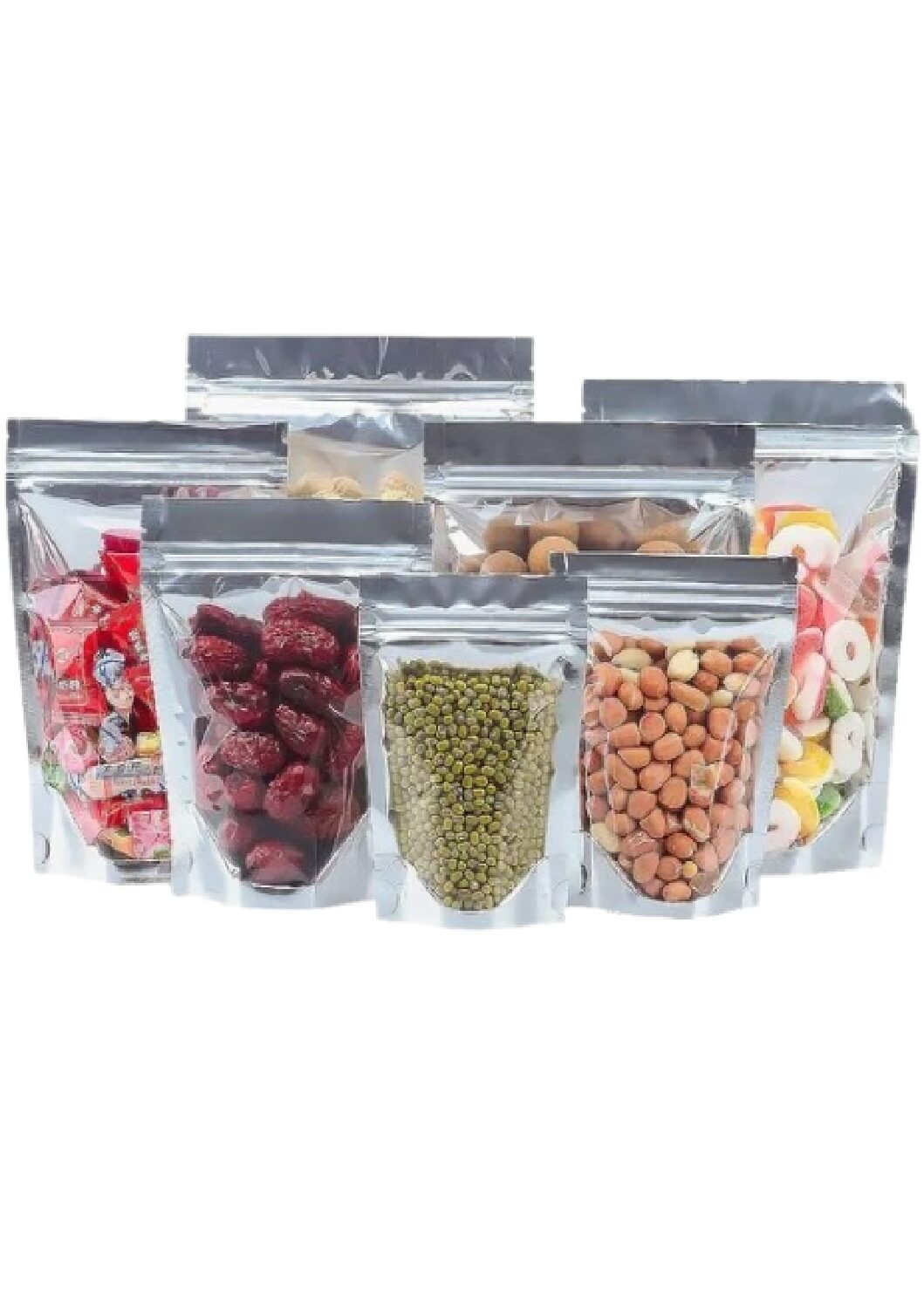SAC EN ALUMINIUM FACE TRANSPARENT 18*26