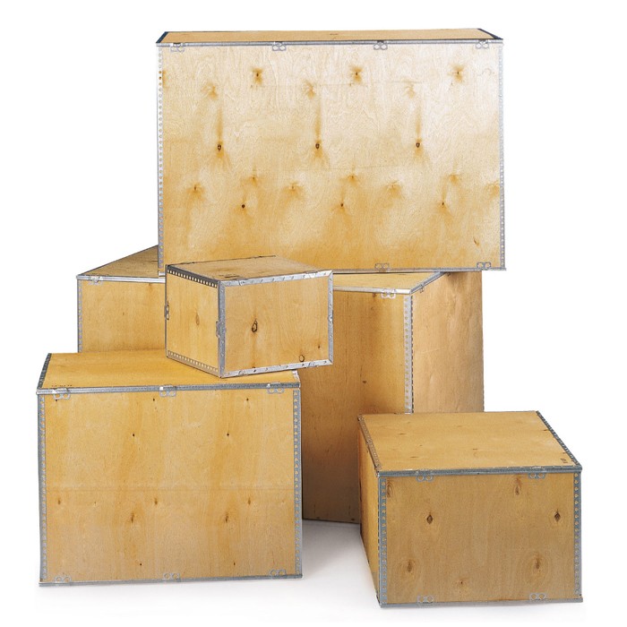 Caisse en bois contreplaqué