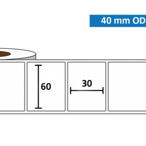 Étiquette Standard Brillant 60×30mm