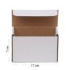 lot de 50 boites en Carton Blanc 17.5x7x12 cm