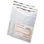 100 Sacs d’expédition opaque + pochette, Noir&Gris 20x30 cm