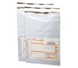 100 Sacs d’expédition opaque + pochette, Noir&Gris 30x40 cm