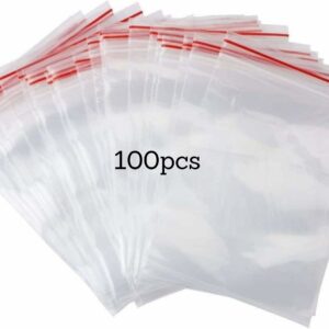 100 Sachets Fermeture Zip 16x22cm
