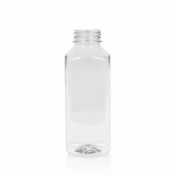 Bouteille 500 ML TRANSPARENT CARRE