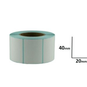 Étiquette papier thermique 40×20mm - Rouleau 2000 Etiq