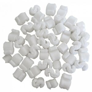 Particule de calage Blanc, en forme de S - 1kg
