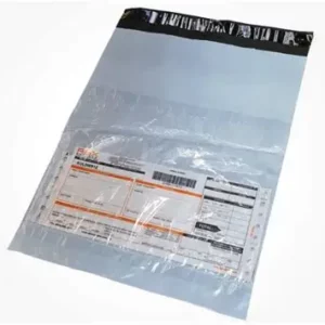 100 Sacs d’expédition opaque + pochette, Noir&Gris 30x40 cm