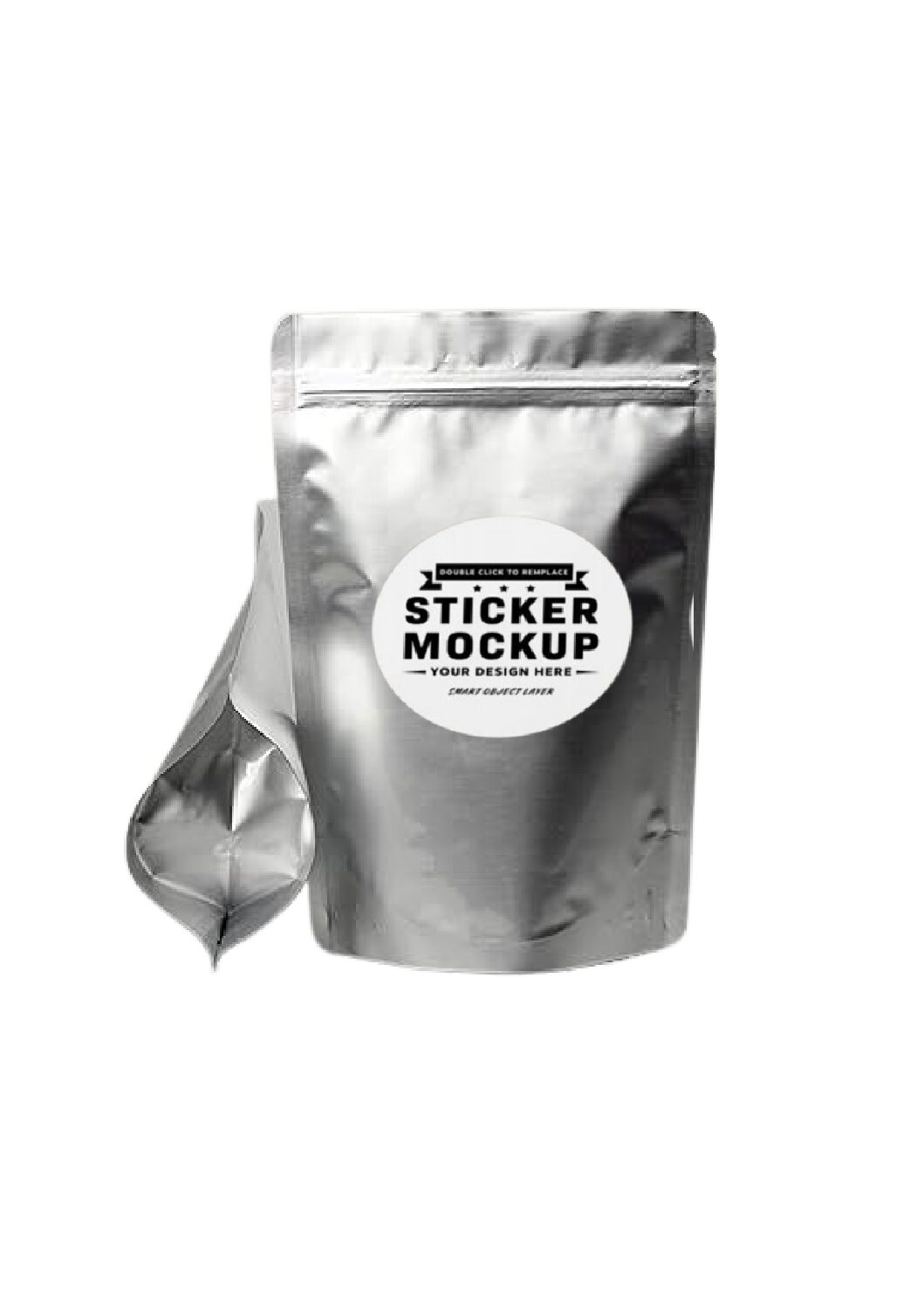 SAC EN ALLUMIUM FACE TRASPARENT 9*14
