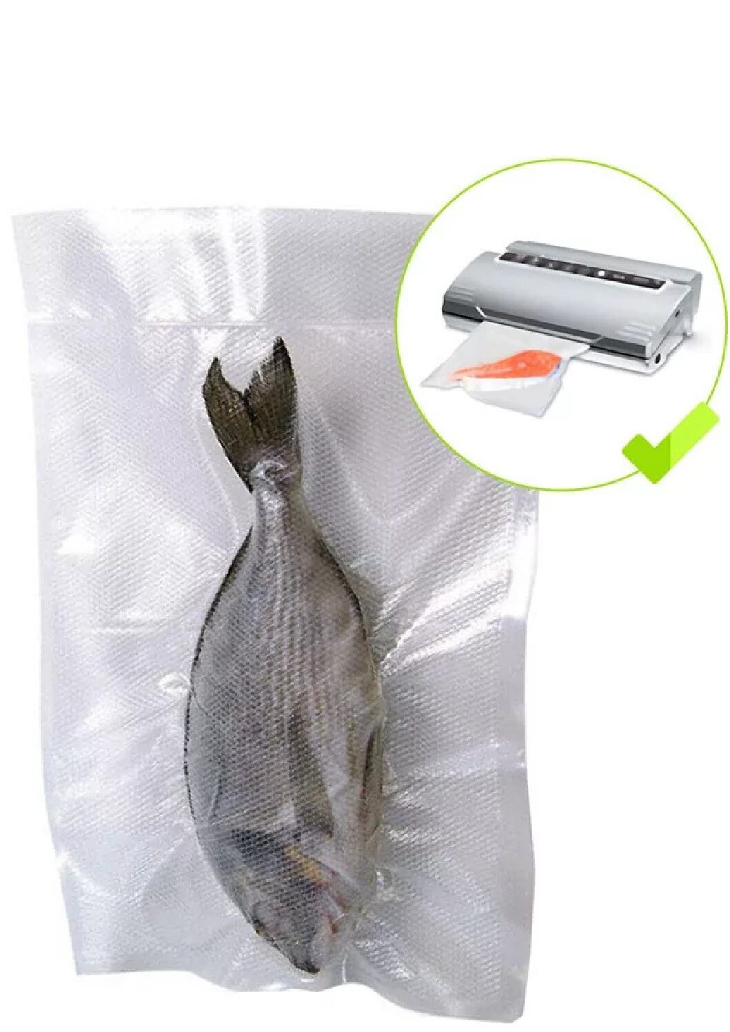 100 SACHET SOUS-VIDE GAUFRÉS 150*200 MM