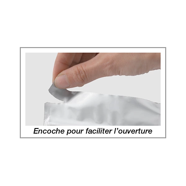 SAC EN ALLUMIUM FACE TRASPARENT 16*22