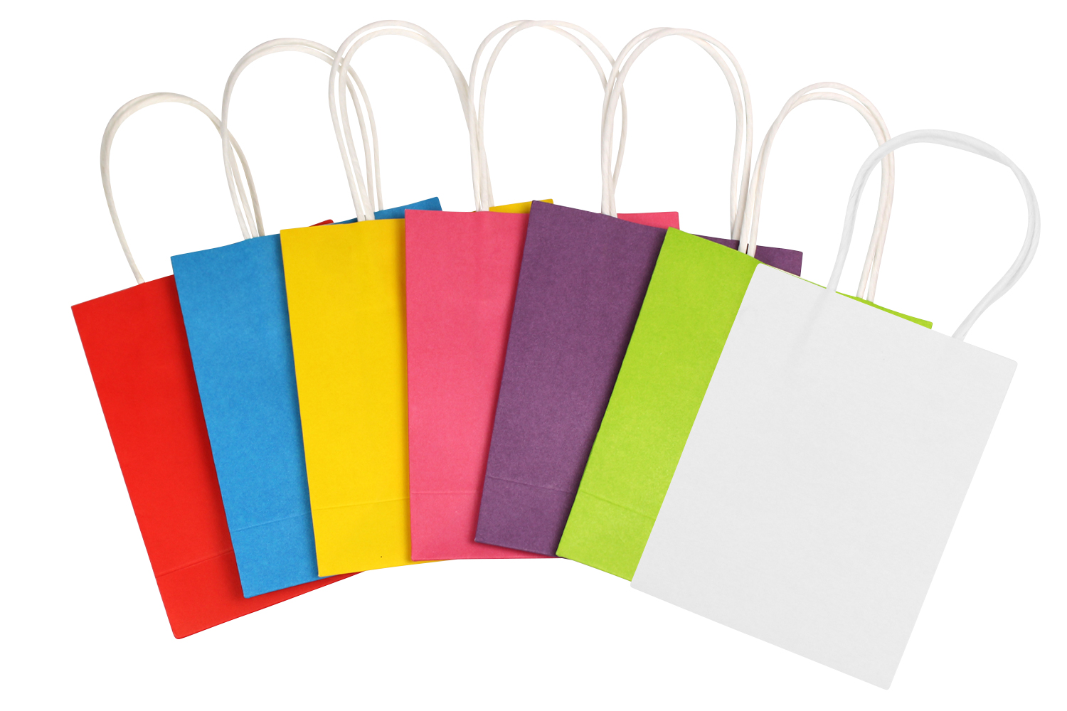 Sacs en kraft colorés