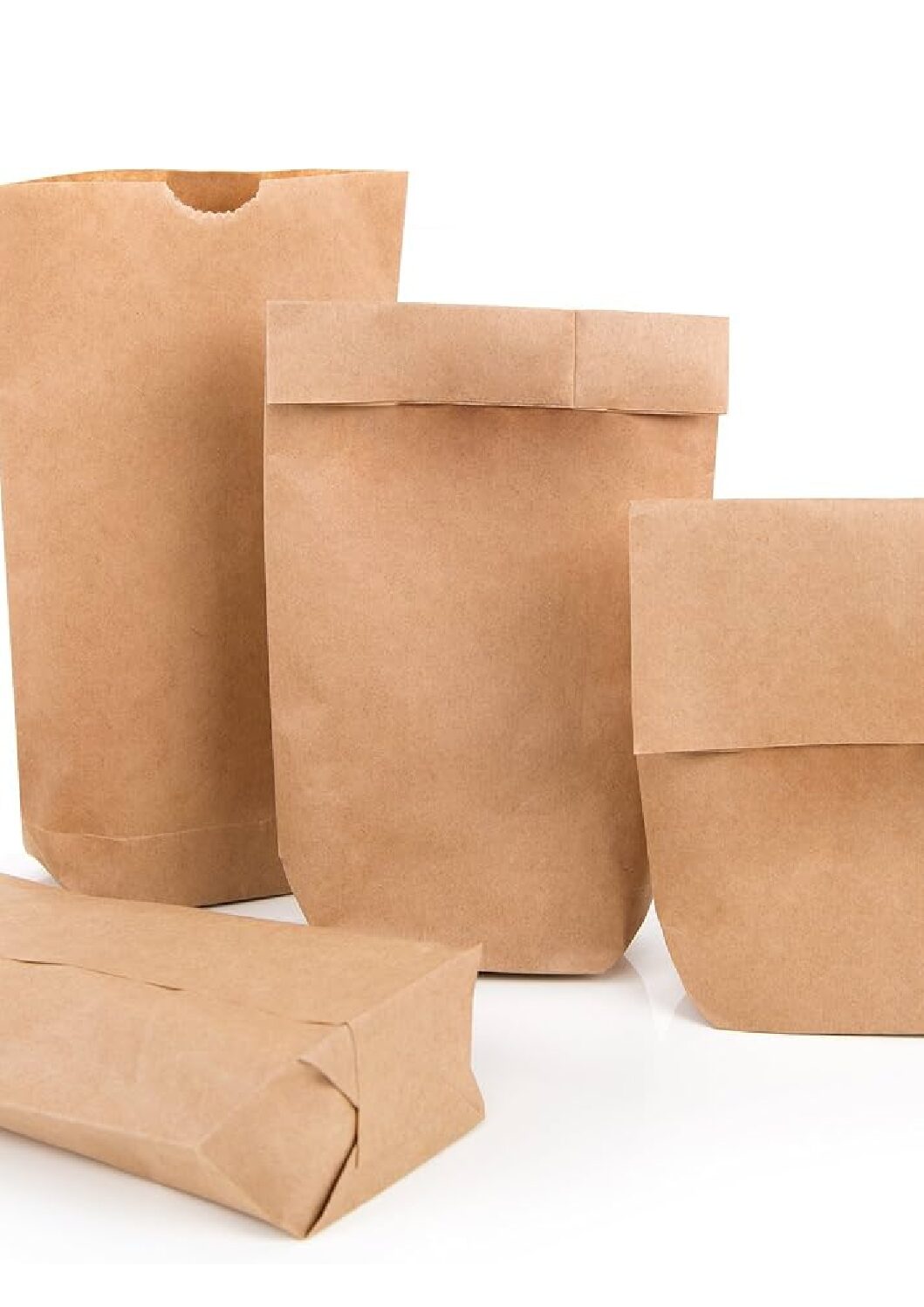 250 Sac kraft brun sans poignée 11.5*27.5*18