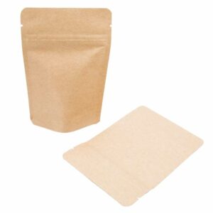 Pochette zip en kraft 16*22