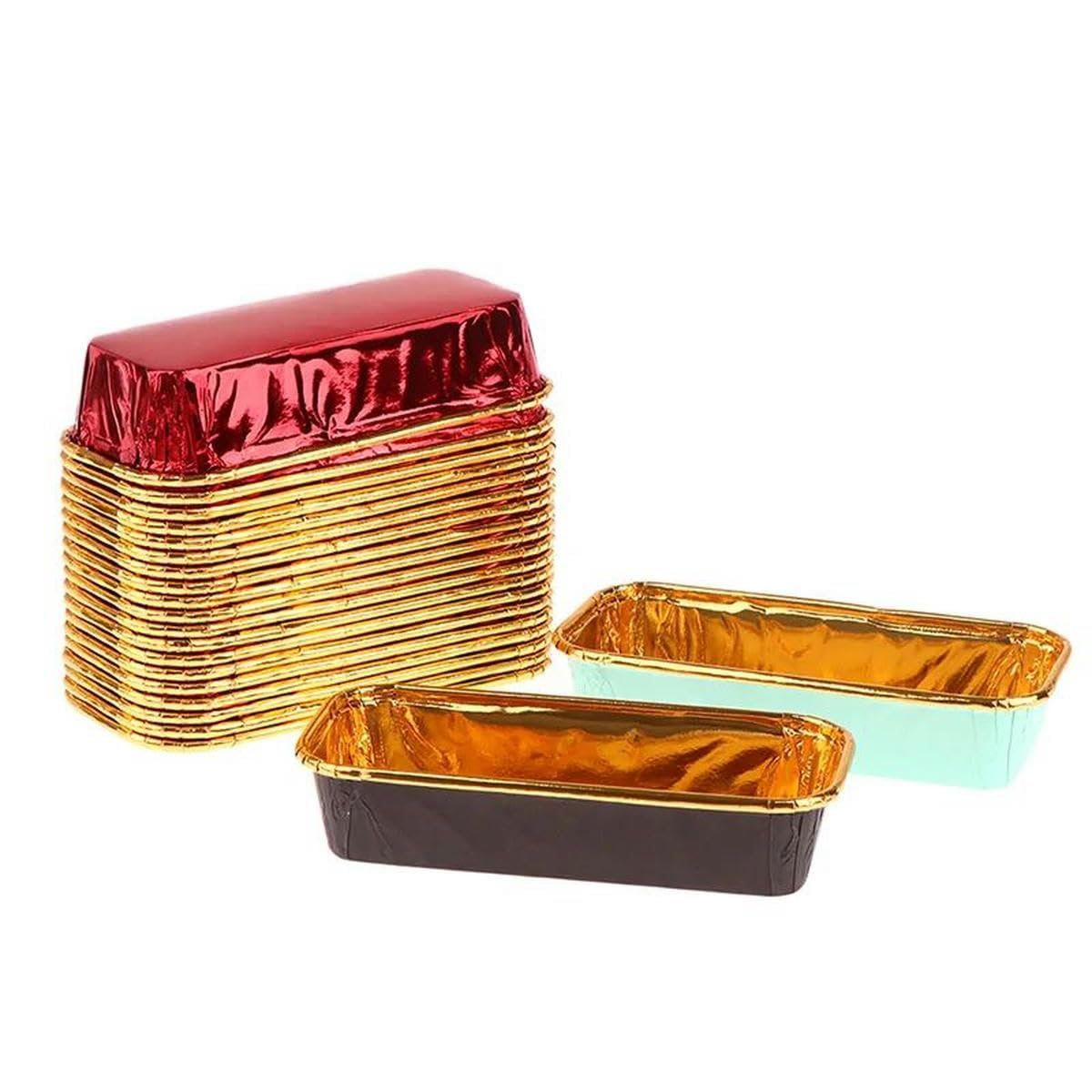 Boîte à cupcake lazer réctangulaire bronze