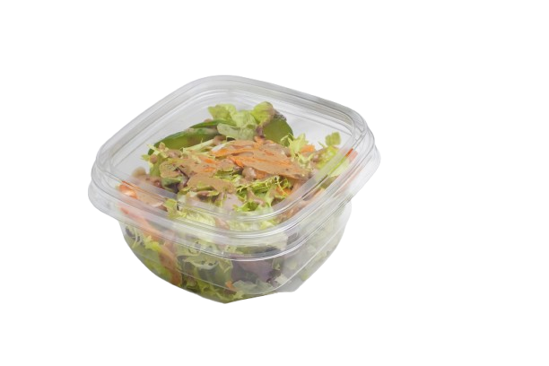 barquette carre avec couverture attachee 113*109*55(500ML)