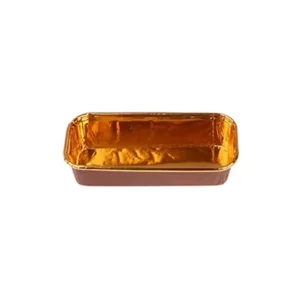Boîte à cupcake lazer réctangulaire bronze