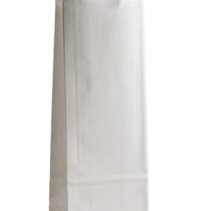 Sac papier fond plat 11x5x21 kraft blanc