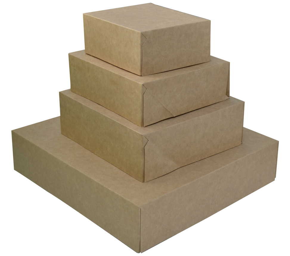 BOITE GATEAU 15*15 *7EN KRAFT NEUTRE