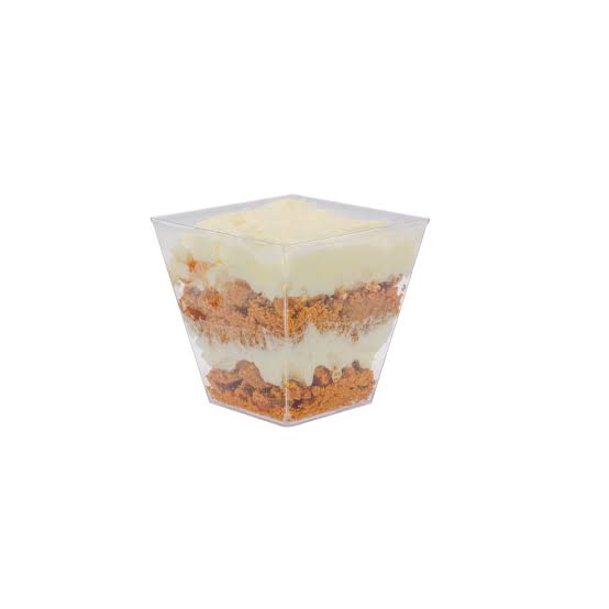 Verrine carré 120cc en PS Crystal CP