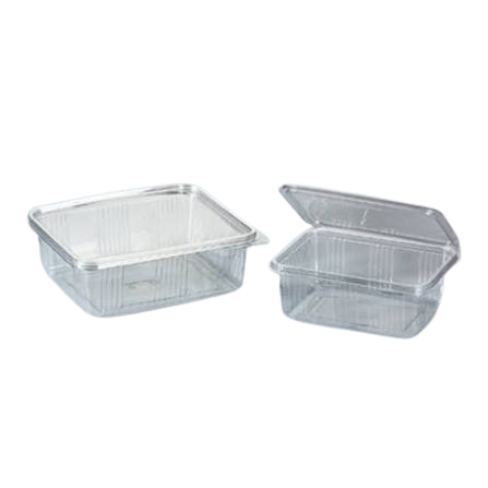 barquette rectangle avec couverture attachée 171*105*69(1000ML)