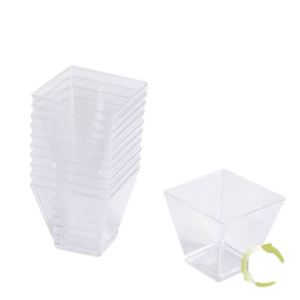 Verrine carré 120cc en PS Crystal CP