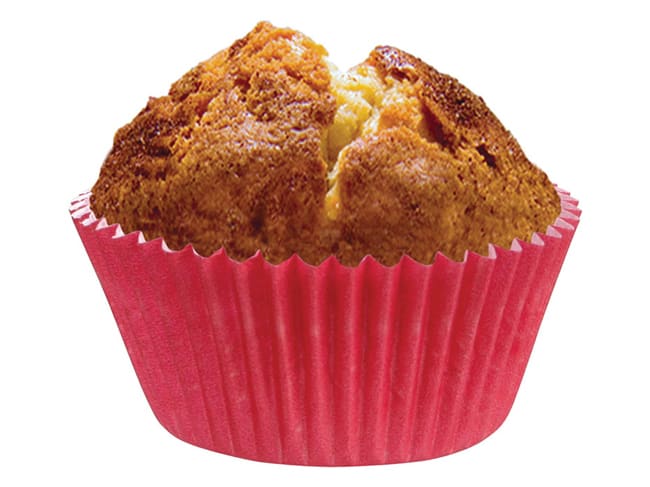 Boîte à cupcake lazer rond rouge