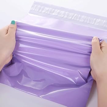 100 Sacs D'Expédition 25*35 - Colorés Violet