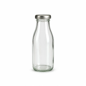 BOUTEILLE 1L EN VERRE AVEC CAPSULE ARGENT DIAM 53