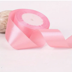 Ruban satiné rose 4cm