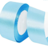 Ruban satiné bleu 4cm