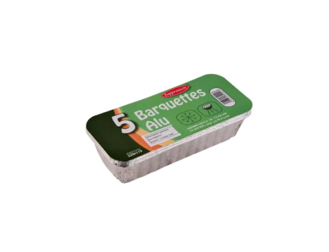 5 Barquettes Alu 160/160 AC TOPPROTECT