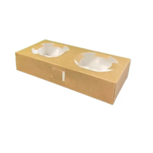 Porte 2 Gobelets en Kraft Brun