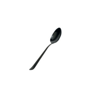 Cuillère noire en plastique NOV, lot de 100